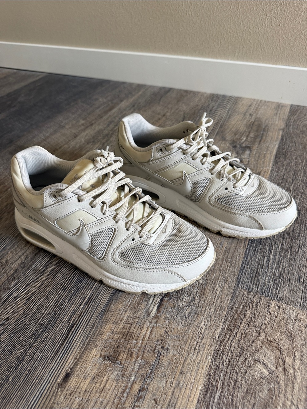 Nike Air Max Beige/Tan Athletic Sneakers